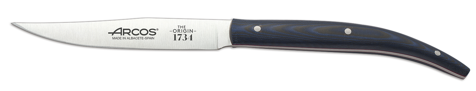 TENEDOR CHULETERO THE ORIGIN MICARTA AZUL 220 MM